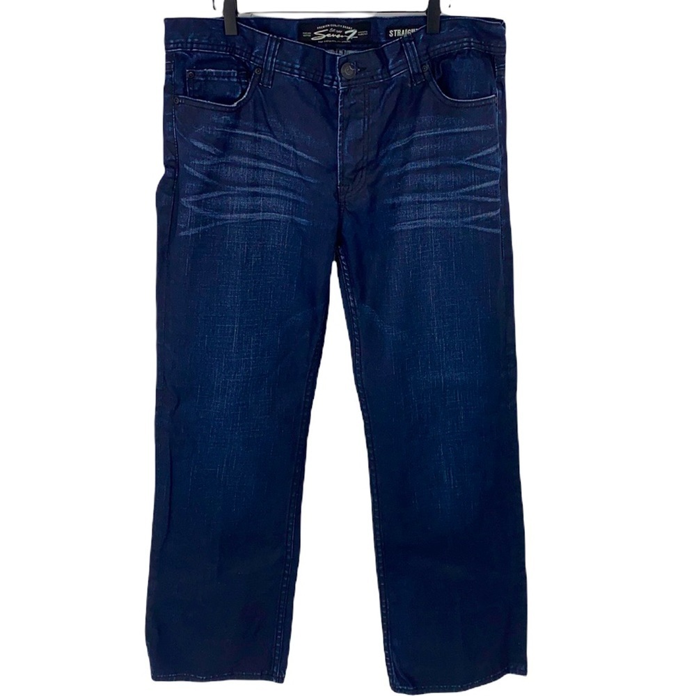 Seven7 Jeans Men's Straight Leg Dark Wash Jeans 100% Cotton size 36x30